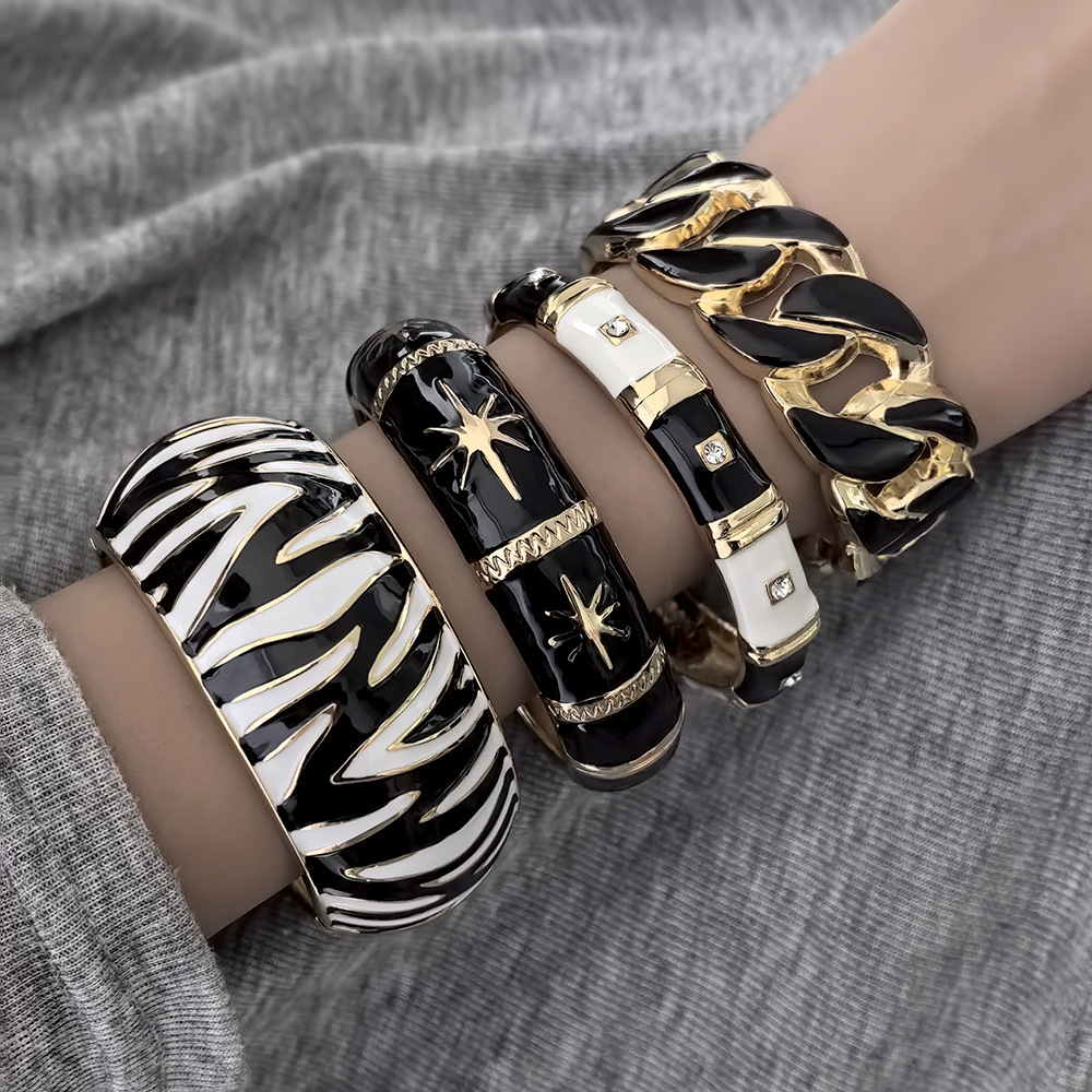Zebra Tablet Accessories - Braccialetti larghi in metallo rotondo a