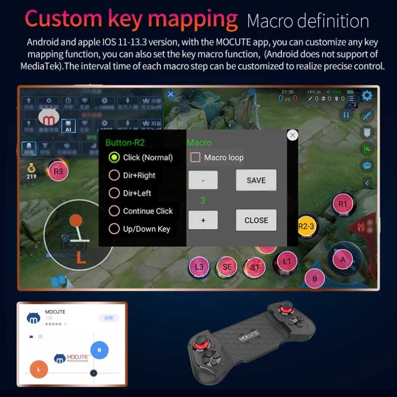 Gamepad per iPhone Android Cel - Android Tablet Gaming Accessories recensione e prezzo
