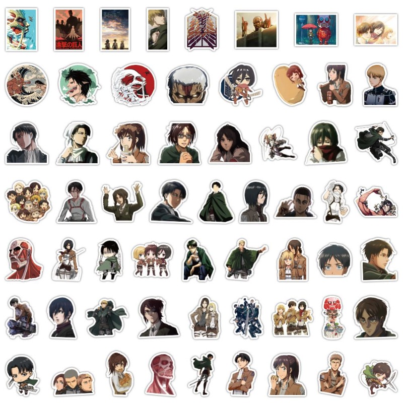 60 Pezzi Adesivi Anime Attack  - Tablet Cute Accessories recensione e prezzo