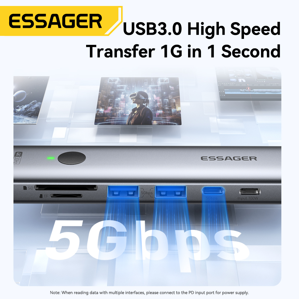 Essager USB C HUB 4K 7-in-1 Ti - Usb Hub Type C recensione e prezzo